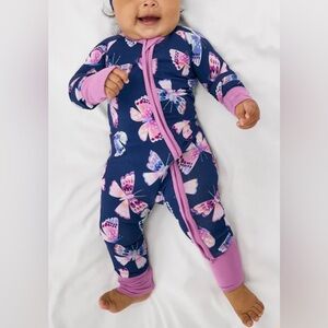 Little Sleepies Royal Butterflies Zippy Purple 18-24 months NWT IN PACKAGE